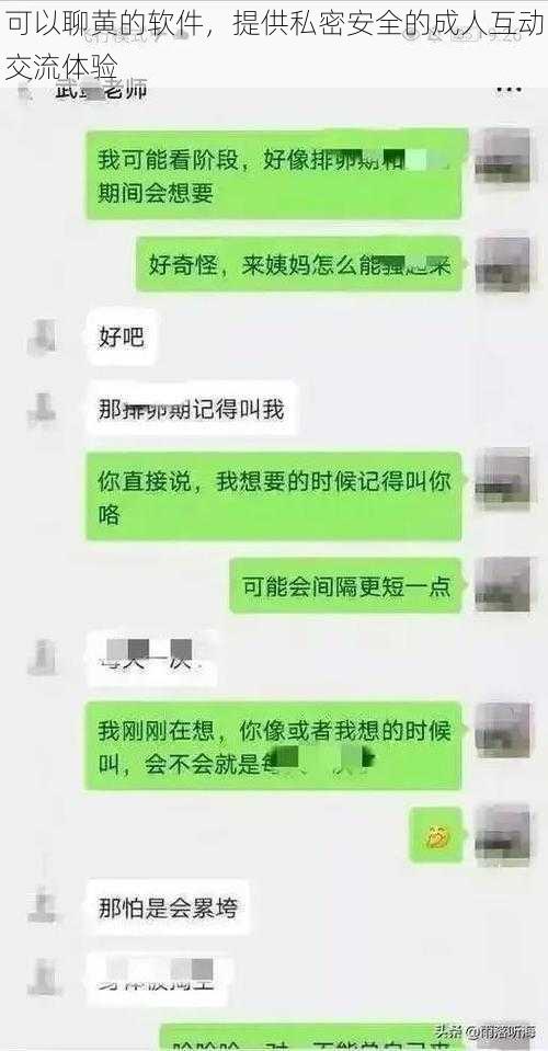 可以聊黄的软件，提供私密安全的成人互动交流体验