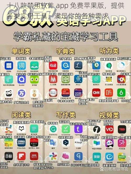 十八款禁用软件 app 免费苹果版，提供各类实用工具，满足你的各种需求