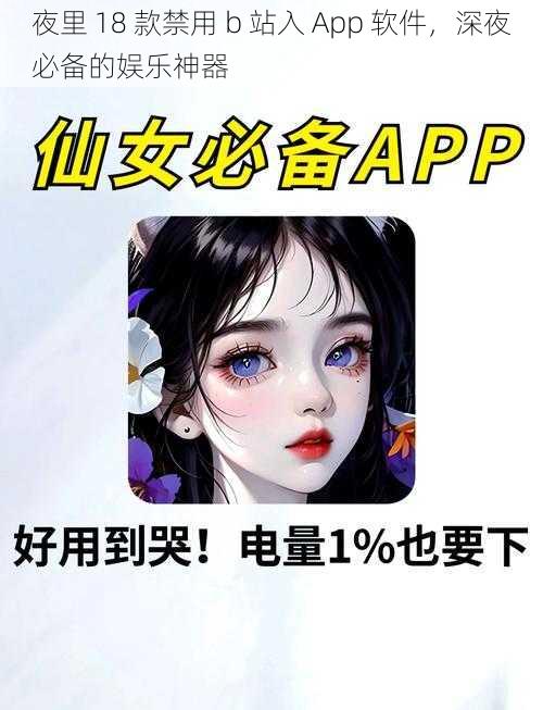 夜里 18 款禁用 b 站入 App 软件，深夜必备的娱乐神器