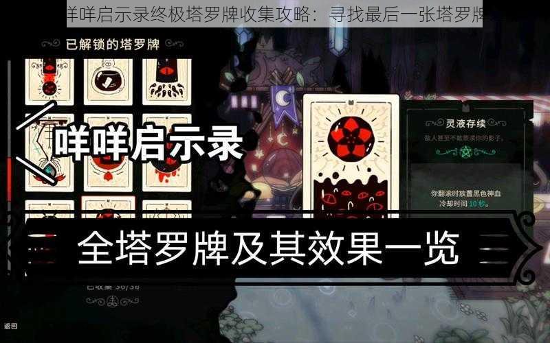 揭秘咩咩启示录终极塔罗牌收集攻略：寻找最后一张塔罗牌之旅