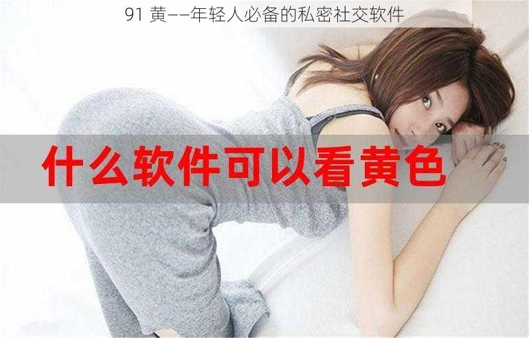 91 黄——年轻人必备的私密社交软件