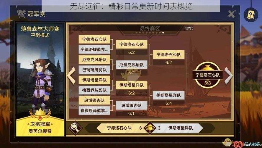 无尽远征：精彩日常更新时间表概览