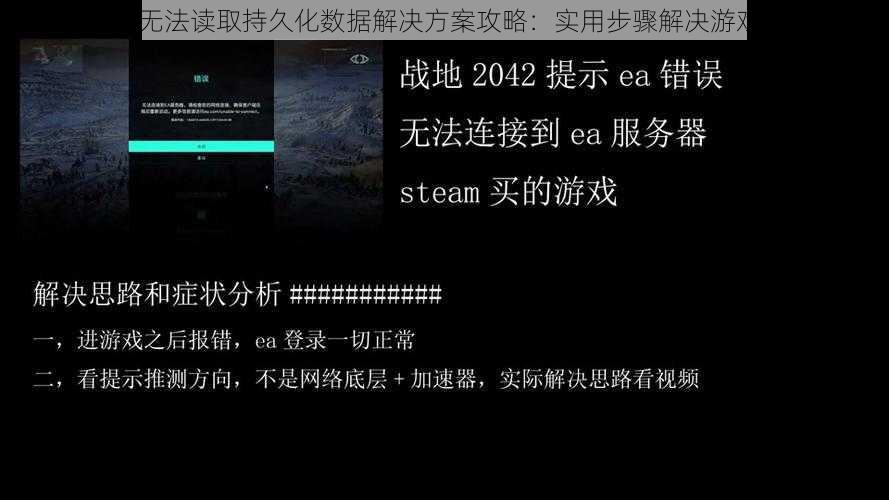 战地2042无法读取持久化数据解决方案攻略：实用步骤解决游戏数据同步