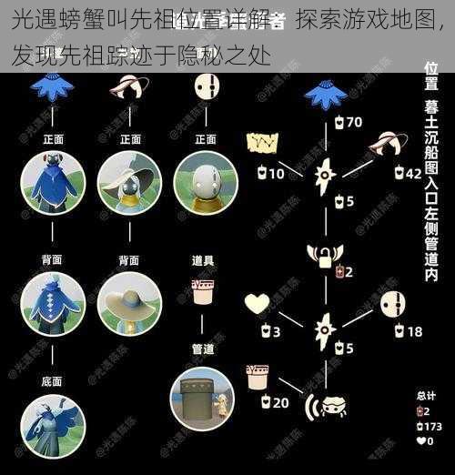 光遇螃蟹叫先祖位置详解：探索游戏地图，发现先祖踪迹于隐秘之处