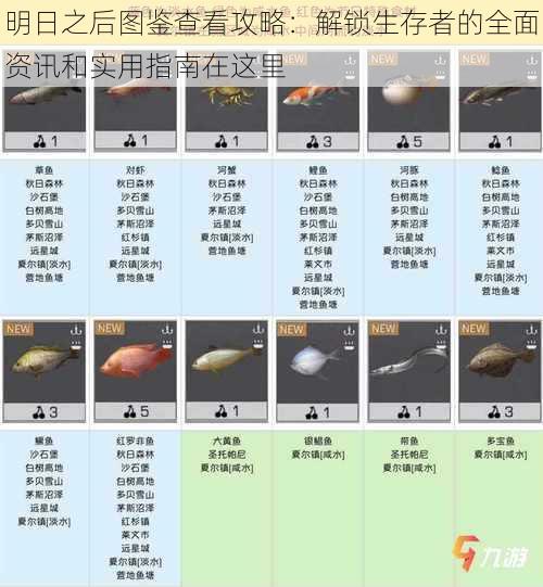 明日之后图鉴查看攻略：解锁生存者的全面资讯和实用指南在这里