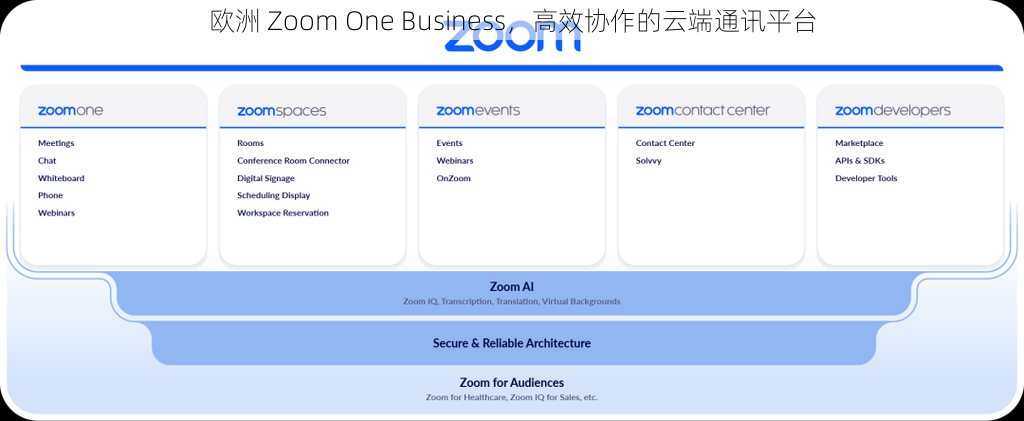 欧洲 Zoom One Business,高效协作的云端通讯平台