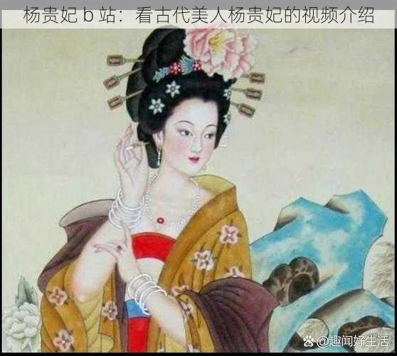 杨贵妃 b 站：看古代美人杨贵妃的视频介绍