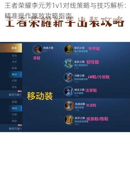 王者荣耀李元芳1v1对线策略与技巧解析：精准操作赢敌攻略指南