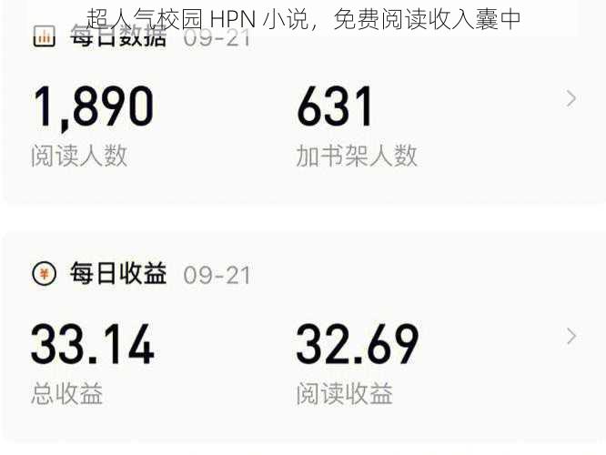 超人气校园 HPN 小说，免费阅读收入囊中