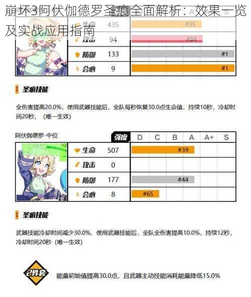 崩坏3阿伏伽德罗圣痕全面解析：效果一览及实战应用指南