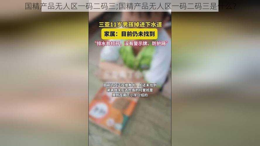 国精产品无人区一码二码三;国精产品无人区一码二码三是什么？