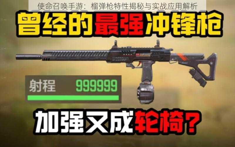 使命召唤手游：榴弹枪特性揭秘与实战应用解析