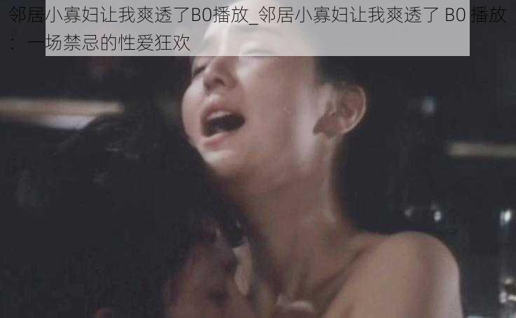 邻居小寡妇让我爽透了B0播放_邻居小寡妇让我爽透了 B0 播放：一场禁忌的性爱狂欢