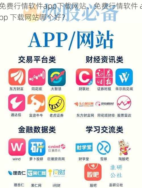 免费行情软件app下载网站、免费行情软件 app 下载网站哪个好？