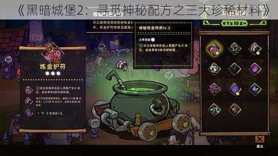 《黑暗城堡2：寻觅神秘配方之三大珍稀材料》