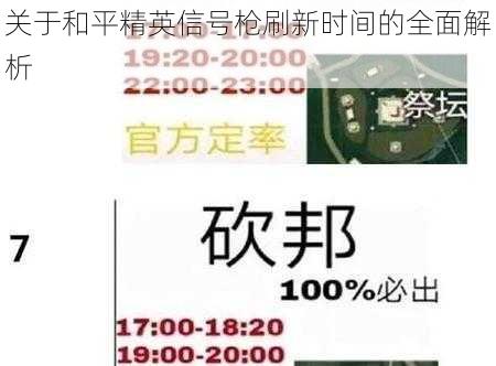 关于和平精英信号枪刷新时间的全面解析